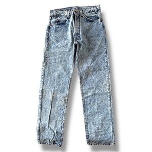 Vintage Levi’s Orange Tab Acid Washed Straight Leg Jeans Size 32